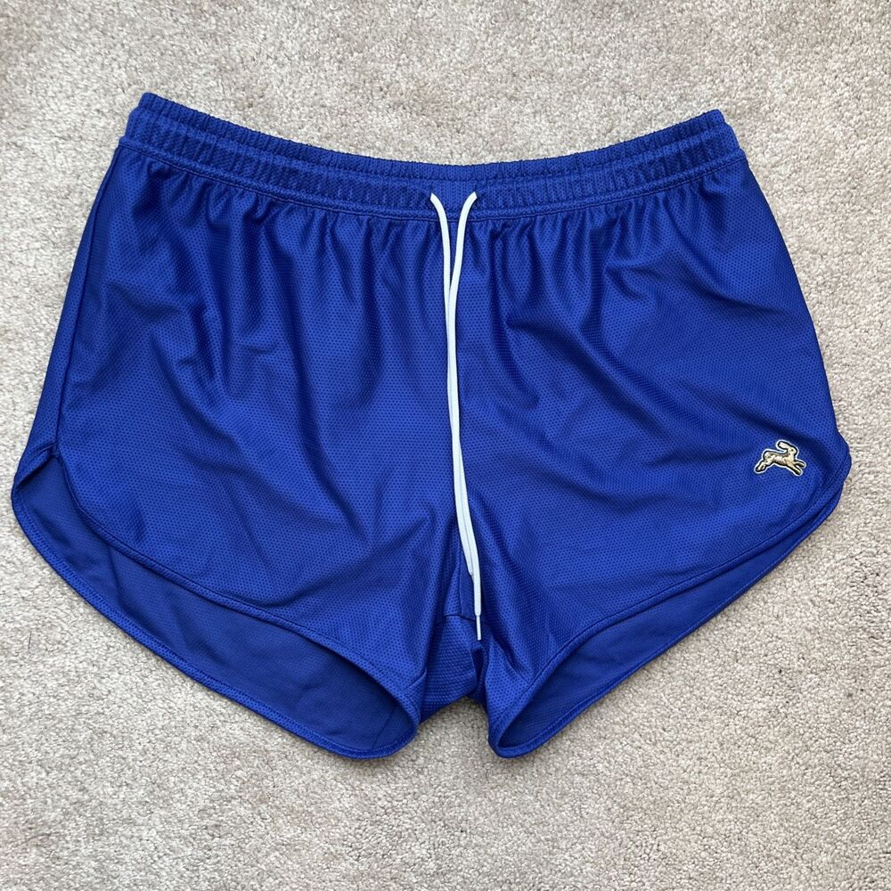 Tracksmith Mesh Shorts Mens Large Running Performance Lined Blue 3" Inseam